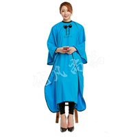 Галстук-бабочка, прозрачная синяя накидка