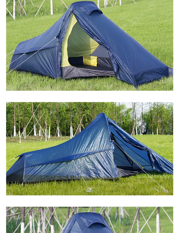EUSEBIO ngoài trời lều đơn cực cực nhẹ chống bão chuyên nghiệp cắm trại ngoài trời hai lớp 1 người cưỡi lều - Lều / mái hiên / phụ kiện lều