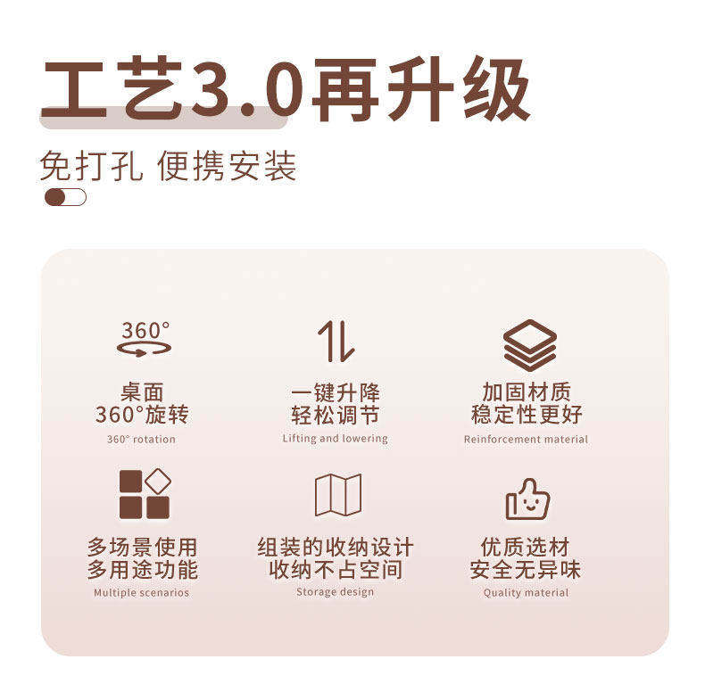 Car-mounted small table, in-car foldable and adjustable table, business car rear seat adjustable table, car dining and computer table