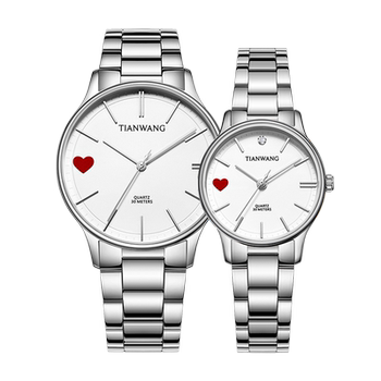 King's simple commuting and versatile couple watch quartz movement steel belt national watch watch 31332