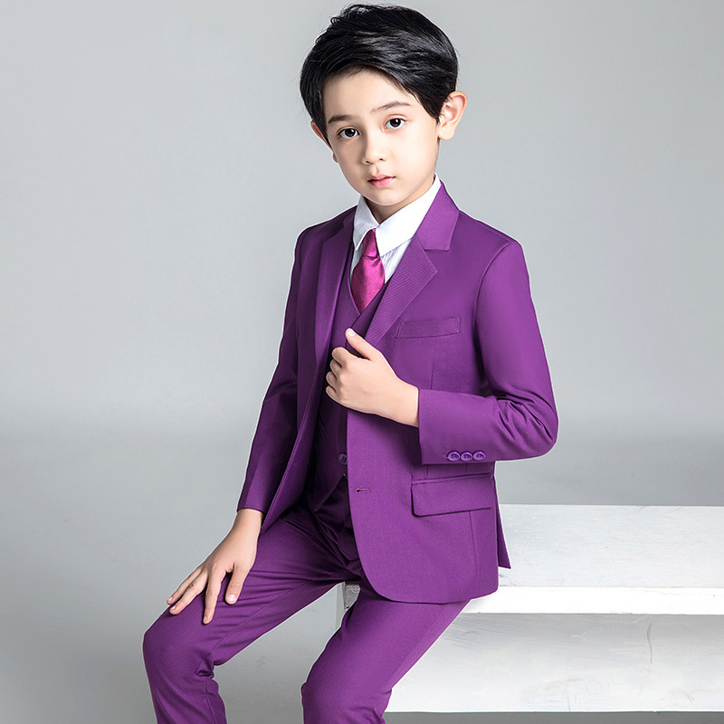 Children's suit suit Playboy gown The male piano plays the model walking show The show Boy Ssuit Little host