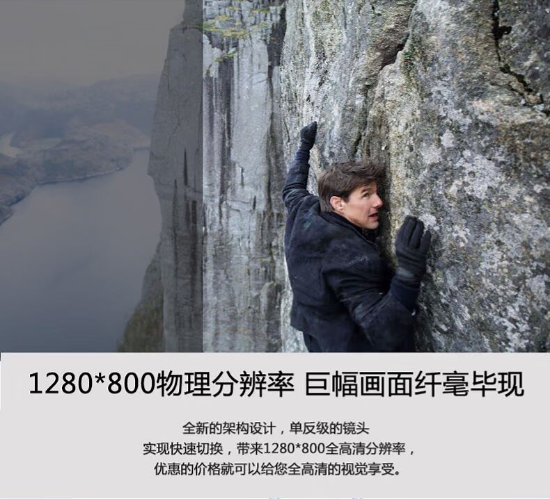 2019 mới Máy chiếu gia đình Rigal Regal RD808 Điện thoại thông minh 1080P HD có màn hình wifi không dây văn phòng kinh doanh Máy chiếu 4K rạp hát tại nhà không có TV màn hình - Máy chiếu