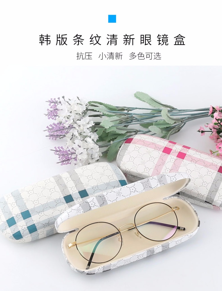 Kính cận thị hộp nữ mắt hộp nam sáng tạo graffiti sinh viên hộp lưu trữ cá nhân đơn giản khung di động kính trường hợp - Kính khung lyys store