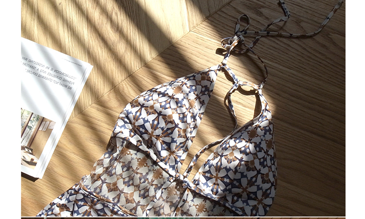 Áo tắm Hàn Quốc mới gợi cảm rỗng lưng tam giác mỏng bikini Xiêm bikini nóng bỏng mùa xuân đồ bơi liền thân