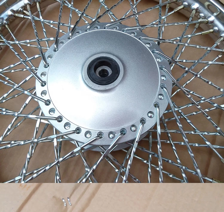 Phụ kiện xe máy siêu cub CUB14 inch 17 inch wheel hub lắp ráp lưới xe máy phía trước và phía sau vòng thép vành xe dream chính hãng