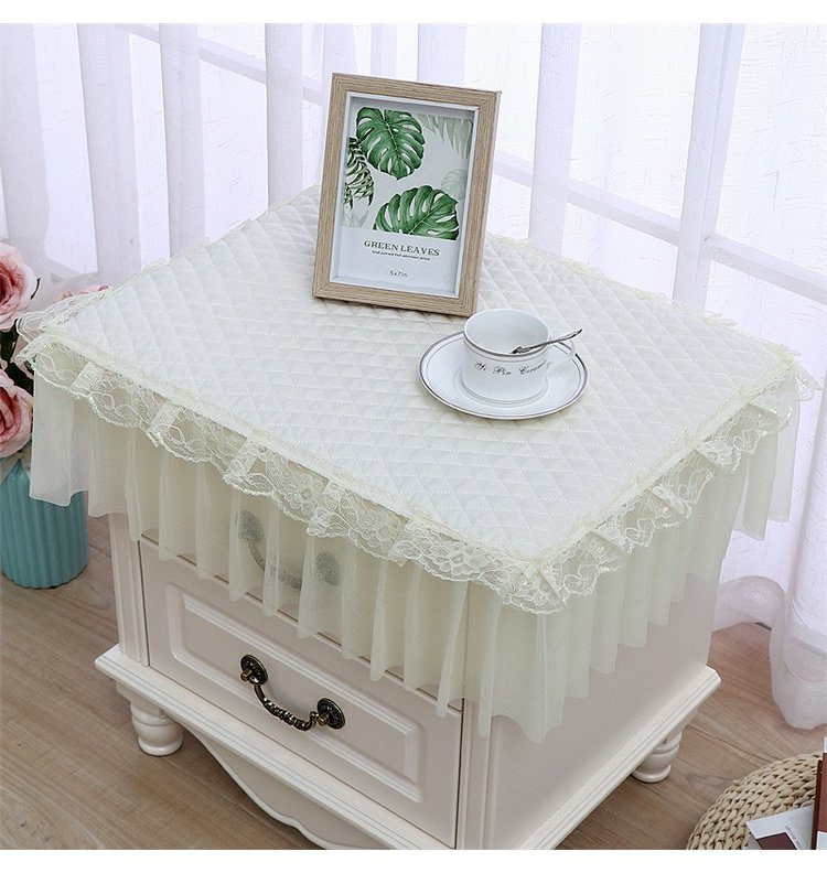 Phiên bản tiếng Hàn mới của bộ đồ giường ren đỏ trải giường đơn váy ngủ phủ giường che tủ đơn giường đơn Simmons bảo vệ - Trang bị tấm drap giường spa