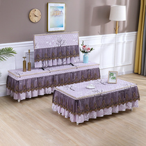 2020 tea table cover TV cabinet cover 55 inch custom dining table cloth all-inclusive living room dust cloth powder