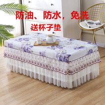 Waterproof cloth tea table cover disposable table cloth lace multi-purpose cover all-inclusive TV cabinet bedside table pvc Square