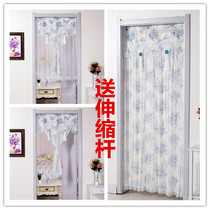 New fabric curtain Four Seasons anti-mosquito air conditioning insulation lace bedroom double-layer hanging curtain thickened curtain curtain