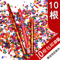 Wedding salute holding a concierge salute spray ribbon sequins celebration wedding supplies fireworks tube