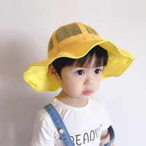 Child Hat Summer Baby Fisherman Hat Mesh Breathable Baby Sun Hat Thin boy girl sunscreen sunhat