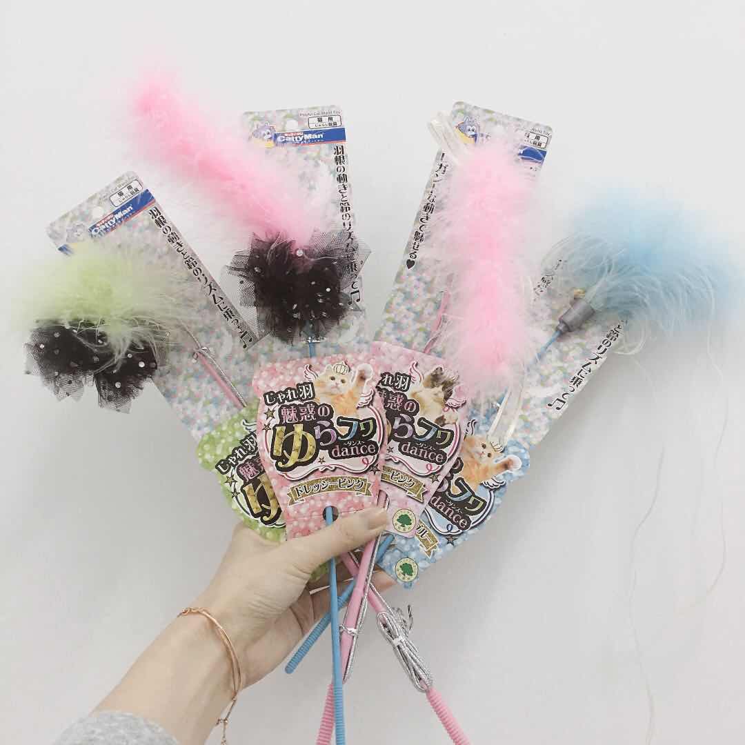 Japanese kitty toys Doggyman Doggyman little fairy teasing cat's gorgeous elegant rhythmic flutter 1 branch