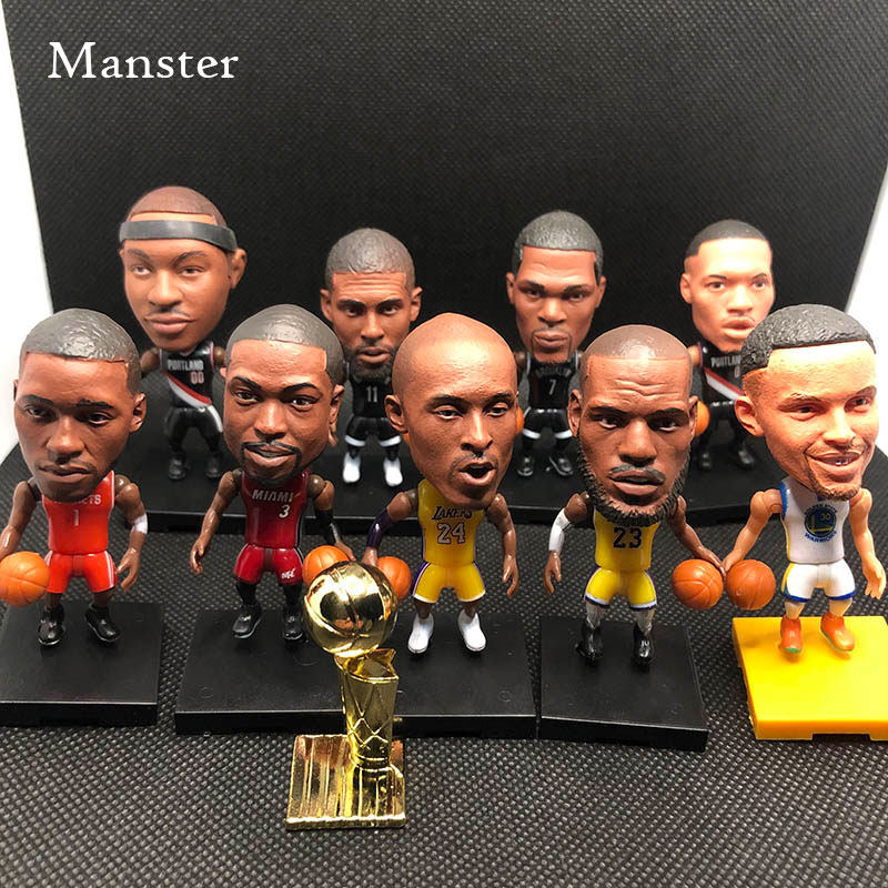 Kobe James Owen Curry Q version of the Mobile Car Doll Doll Toy Handmade Gift