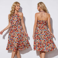 Bohemia Floral slip dress Women sexy Dresses Ladies skirts