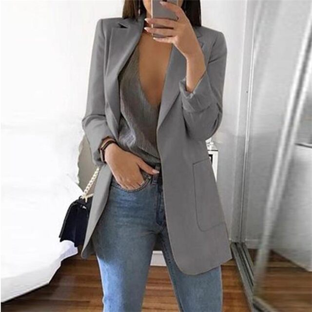 2022 Ladies Blazer fashion Jacket Suit Office blazers women's jacket