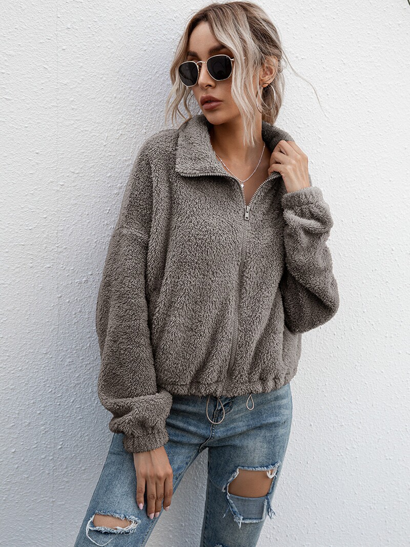 Autumn winter warm women Fashion coat jacket 时尚外套-阿里巴巴