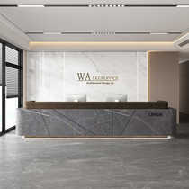 Company front desk reception desk simple modern beauty salon hotel consultation desk office bar cashier service desk customization