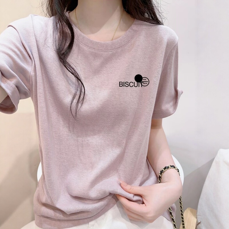 European Style Pink Short-Sleeved T-Shirt for Women 2026 New Summer Loose Round Neck Printed Age-Reducing Slimming Lazy Style Top European Style Pink Short-Sleeved T-Shirt for Women 2026 New Summer Loose Round Neck Printed Age-Reducing Slimming Lazy Style Top
