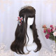 Lolita Wig for Women, Long Braided Hairstyle, Golden Long Curly Hair, Full Head Wig, Lolita Hairstyle, Updo Wig
