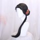 New Chinese style national style wig braiding style Hanfu ancient style costume cheongsam Chinese girl cos low ponytail full headgear