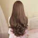 Fshow Wig for Women, Long Curly Hair, Fluffy Pear Blossom Big Waves, Matte Natural Real Shot, Side Bangs, High-Temperature Fiber,
