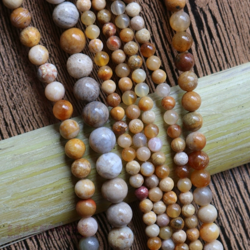 Натуральные коралловые бусины, украшение-шарик, браслет из бисера, аксессуары, 4-12мм, оптовые продажи