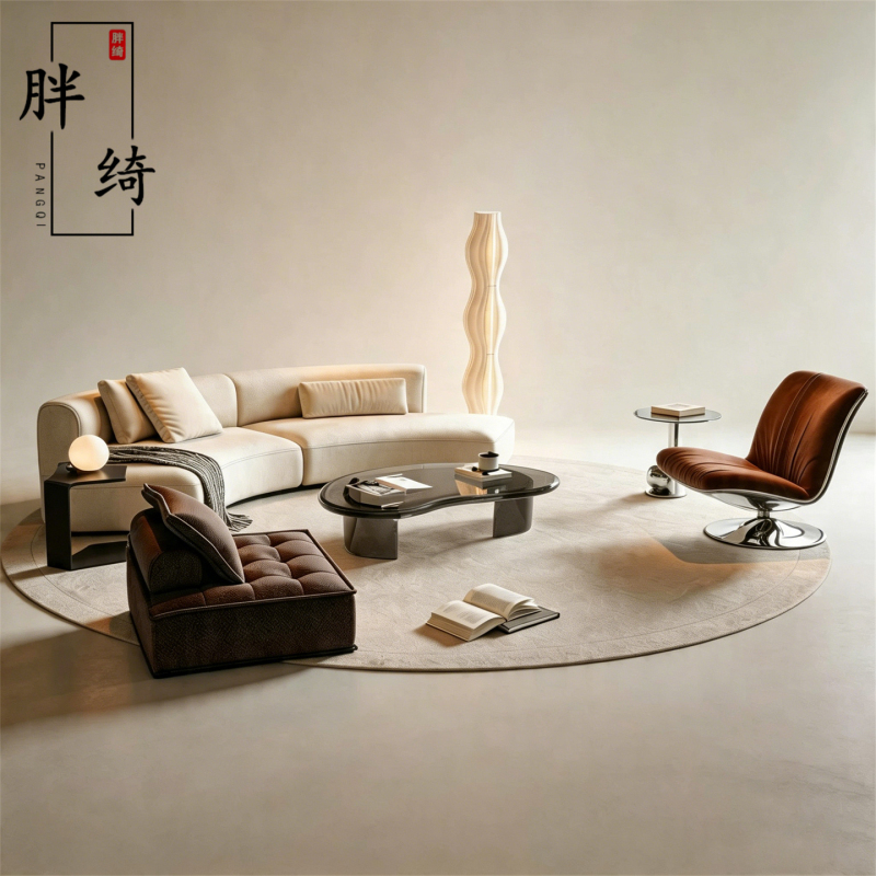 Modern Minimalist Beauty Salon Club Lounge Sofa, Sales Office Hotel Lobby Rest and Reception Curved Sofa Furniture Modern Minimalist Beauty Salon Club Lounge Sofa, Sales Office Hotel Lobby Rest and Reception Curved Sofa Furniture