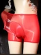 Красный боксер Аврора в чулках-
