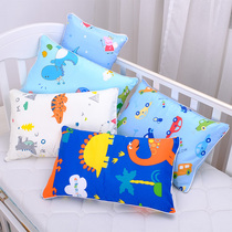Children Cartoon Pure Cotton Pillowcase All-cotton Kindergarten Zipped Primary School Kids Baby Latex Pillow Headgear Small Pillow Core Cover