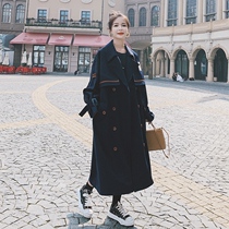 Black windjersey woman mid-length 2022 spring autumn new loose bump color this year pop advanced sensation Inn style jacket