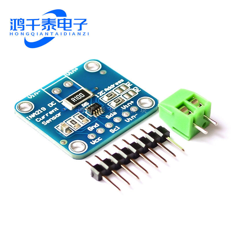 MCU-219 INA219 I2C 接口零漂移 双向电流／电源监控传感器模块
