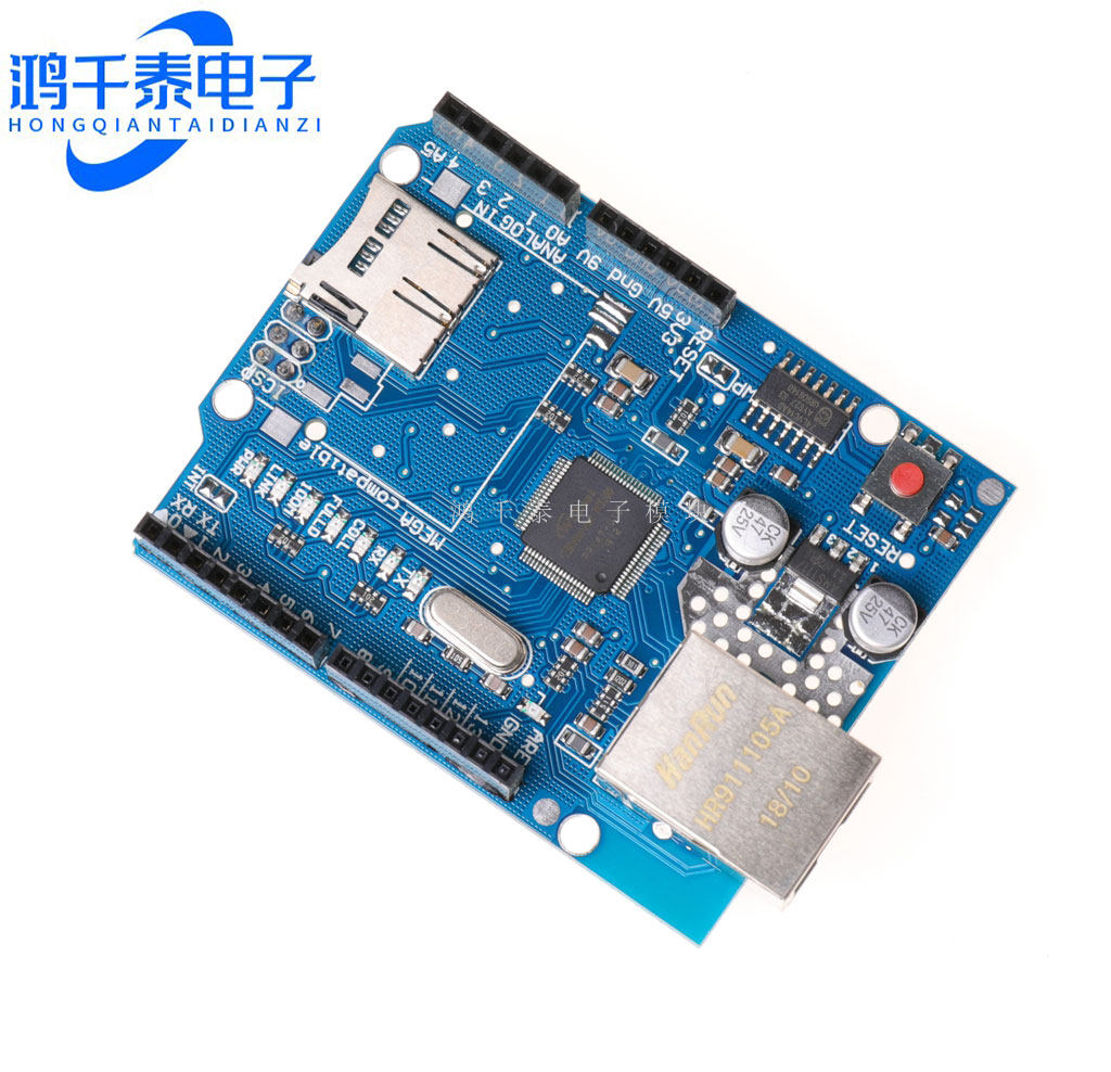 Ethernet W5100 网络扩展板 SD卡扩展 支持MEGA