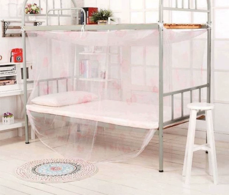Sinh viên cao và thấp giường đôi sắt đôi phim hoạt hình dễ thương chống bụi ký túc xá lưới trên cửa hàng dưới ký túc xá của trường