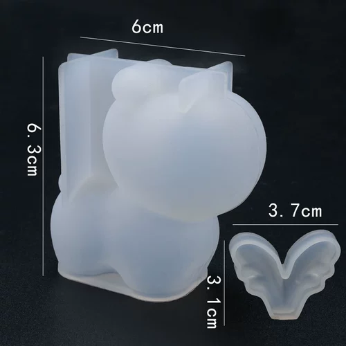 Мультяшная милая трехмерная раздельная форма, зеркальный эффект