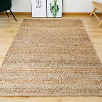 Phil Handmade Crude Handmade Handle Handle Coal-thickening Jute Carpet Living Room Tea Room Non-Sword Max Japanese Simple Wind