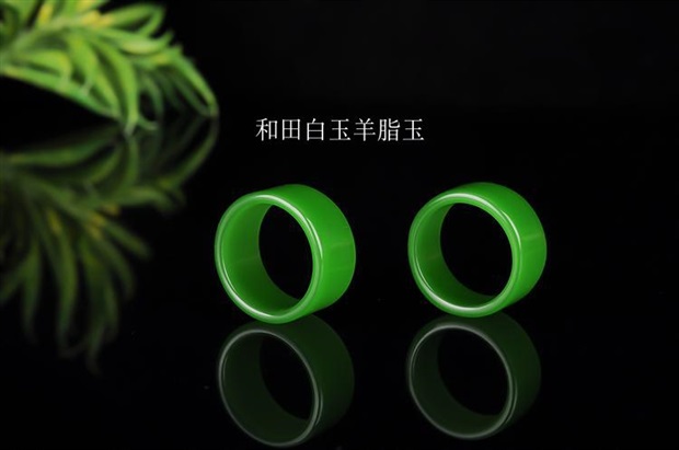 Ngọc bích nhẫn ngọc bích nam và nữ mô hình ngọc bích tự nhiên Tân Cương jasper nhẫn ngọc nhẫn rau bina xanh ngón tay - Nhẫn mẫu nhẫn cưới đẹp