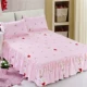 Màu trắng tinh khiết giường bông bedspread lanh váy một mảnh giường vua 200x220cm2x2.2m giường hai mét rộng bông - Váy Petti