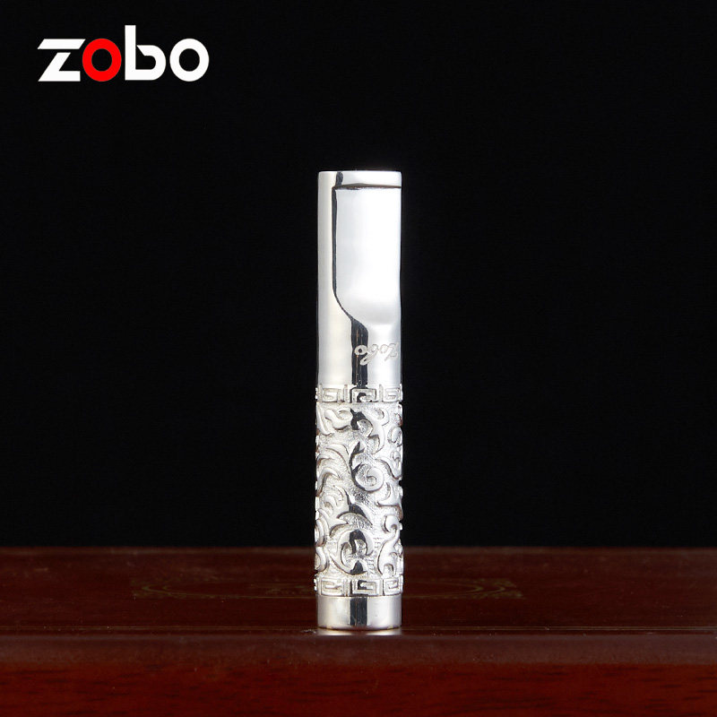 Positive plate S925 pure silver color cigarette holder filter washable cycle type coarse fine branch Dual-use Male cigarette lighter filter