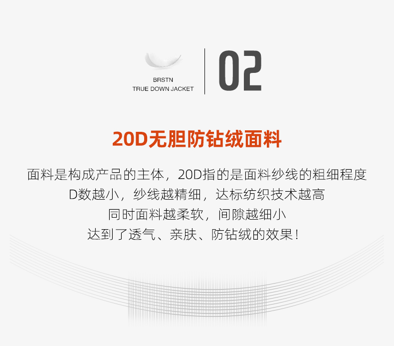 百斯盾 男士中长款 商务休闲羽绒服 90%含绒量 貉子毛领设计 图8