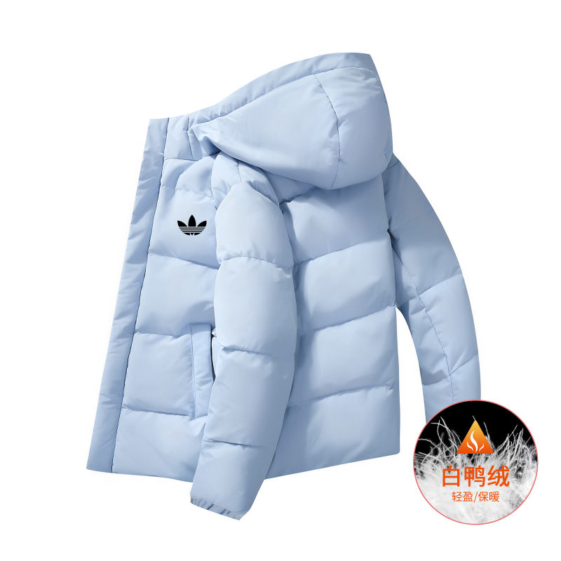 Ole Trendy Brand White Duck down Jacket for Boys and Girls, Children's Clothing, 2026 Winter New Hooded Warm Coat