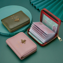 Card Pack Womens new refined high-end small drivers card bag ultra-thin and multi-position large-capacity card jacket