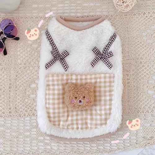 Кошачья одежда кармана медведь зима теплое анти -последовательное разбитое кошачье кошка кот кот -кот -китет