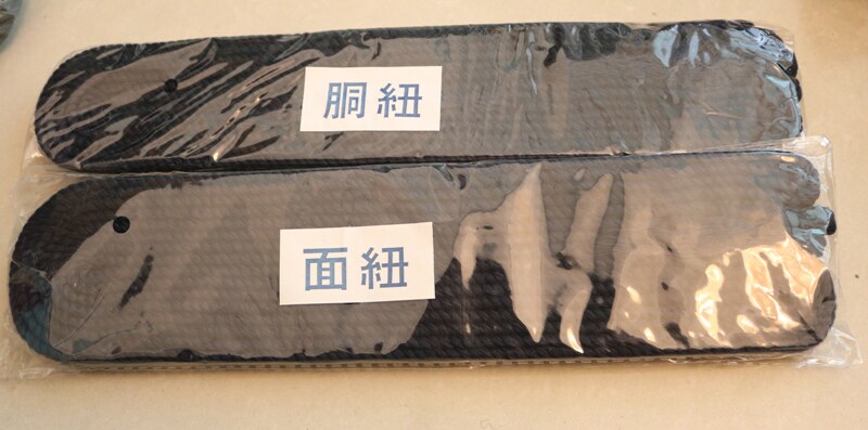 (Guanbudo) Japanese Kendo Regular Noodles 100% Cotton Pure Blue Dyed Buttons