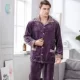 Mùa thu và mùa đông đồ ngủ flannel dày nam dài tay giản dị thanh niên dịch vụ nhà san hô nhung bộ đồ ngủ kích thước lớn lỏng lẻo bộ lụa mặc nhà