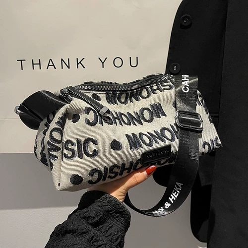 Японская небольшая дизайнерская сумка через плечо, модная сумка на одно плечо с буквами, бретели, ремешок для сумки, коллекция 2023