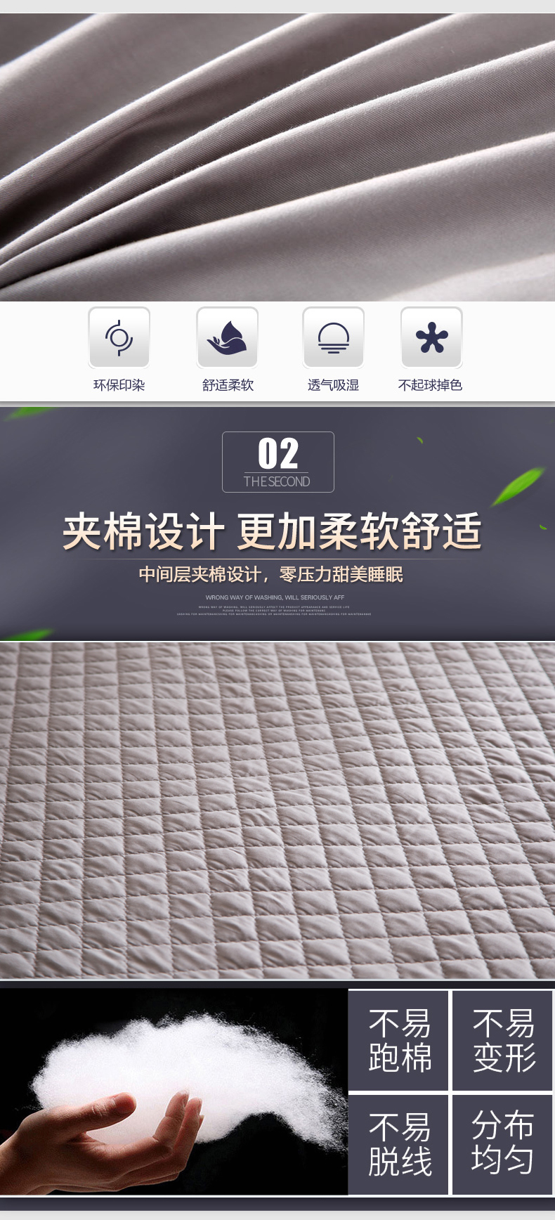 Giường 100% cotton cotton Bông đơn mảnh Vỏ bảo vệ Simmons 120/135 / 150x190 mét nệm mỏng 1.8 - Trang bị Covers Ga phủ giường là gì