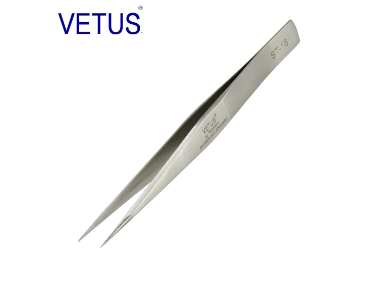 包邮VETUS 高精密钟表手机维修美容美甲燕窝挑毛夹尖头镊子 ST-16