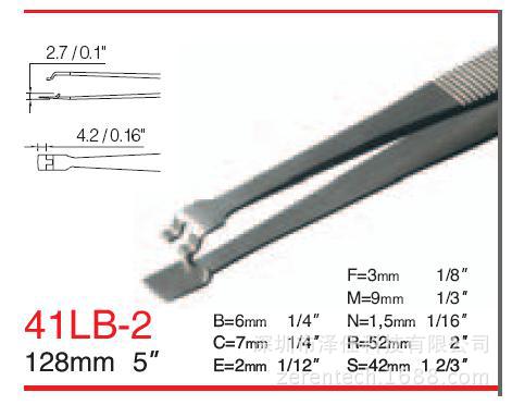 瑞士Rubis晶片专用镊子41LB-2