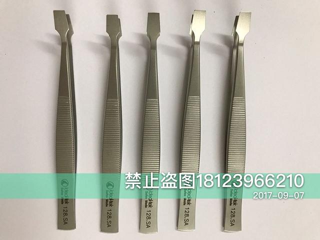 瑞士ideal-tek镊子128.SA 盖玻片夹持镊子 扁头镊子 圆头镊子
