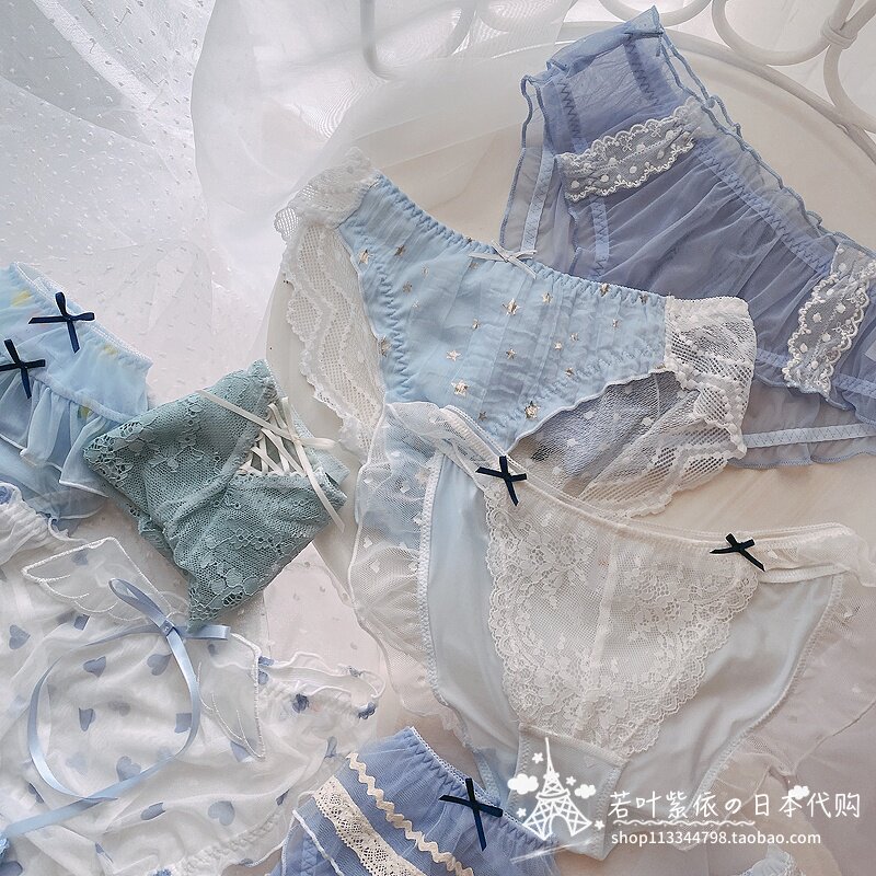 Japan JULIPET sweet and beautiful Japanese lace underpants teenage web yarn antibacterial and breathable fairy fresh and sexy